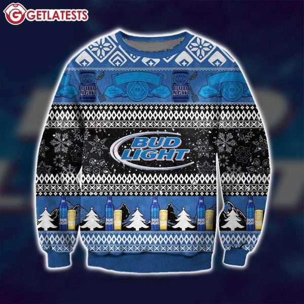 Bud Light Beer 3D Ugly Christmas Sweater