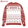 Beefeater London Dry Gin Reindeer Snowflake Pattern Ugly Christmas Sweater (3)