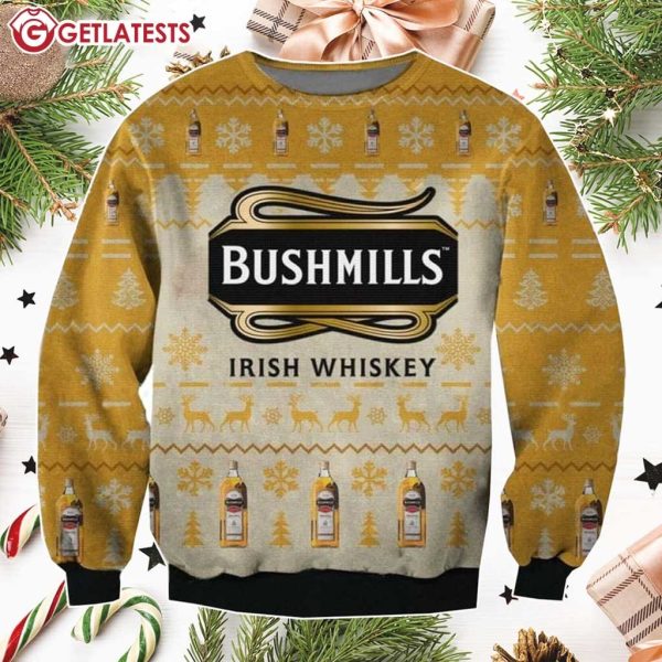 Bushmills Irish Whiskey Christmas Ugly Sweater