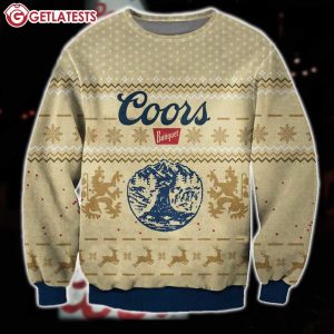 Coors Banquet Beer Ugly Christmas Sweater