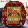 Coors Banquet Beer Yellow And Red Ugly Christmas Sweater