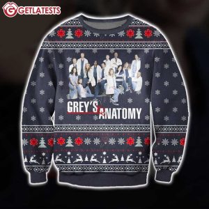 Grey's Anatomy Characters Christmas Ugly Sweater (1)