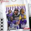 Justin Jefferson NFL Football Bootleg Graphic Vintage T Shirt (1)