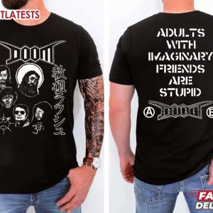 Doom Adults With Imaginary Friends Are Stupid Rock Band Music T Shirt (1)