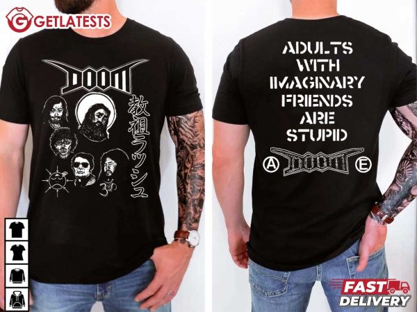 Doom Adults With Imaginary Friends Are Stupid Rock Band Music T Shirt (1)