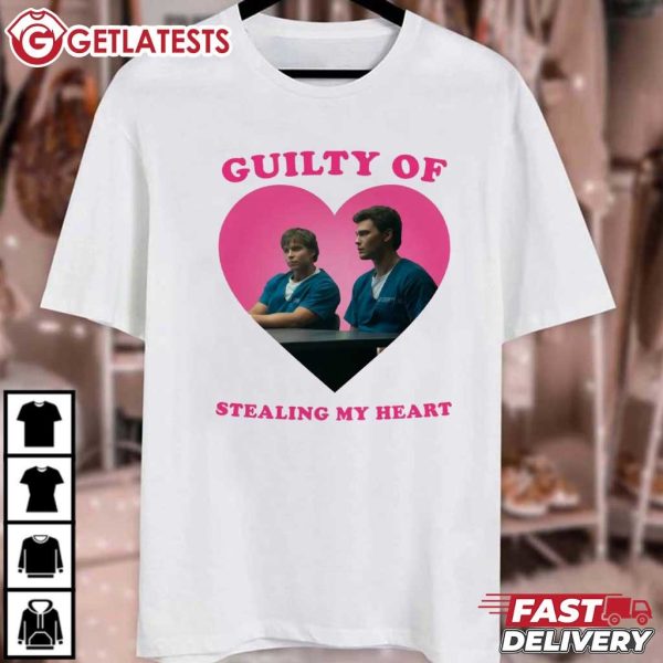 Guilty Of Stealing My Heart Nicholas Chavez Cooper Koch Monsters Movie T Shirt (2)