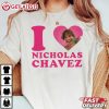 I Love Nicholas Chavez Pink Heart T Shirt (3)