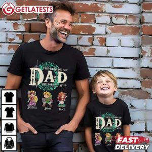 Legend Of Dad Children Of The Wild Legend Of Zelda Custom Name T Shirt (1)