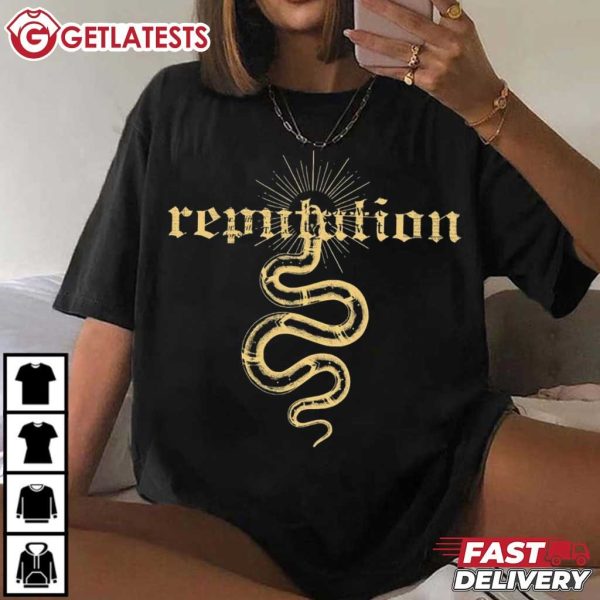 Taylor Swift Reputation Album Snake Music T Shirt (4)