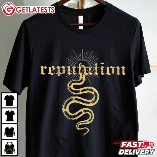 Taylor Swift Reputation Album Snake Music T Shirt (2)