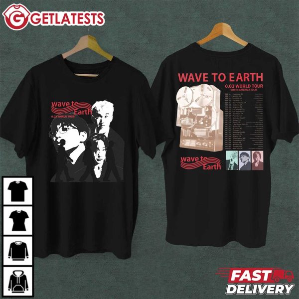 Wave To Earth 0 03 World Tour North America Tour Music T Shirt (2)