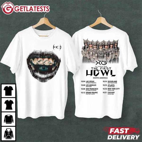 XG 1st World Tour Music The First Howl Music North America T Shirt (2)