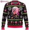 Kirby Cute Pink Hungry Dream Land Ugly Christmas Sweater (1)