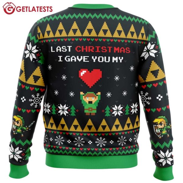 Link Last Christmas I Gave You My Heart Legend Of Zelda Ugly Sweater (1)