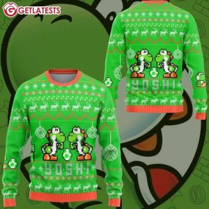 Yoshi Dinosaur Super Mario Ugly Christmas Sweater