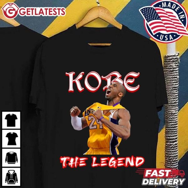 Kobe Bryant The Legend NBA Basketball Retro Graphic T Shirt (2)