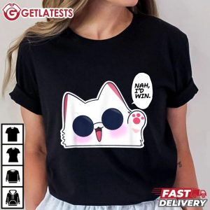 Gojo Cat Nah I'd Win Cute Anime Meme T Shirt (1)