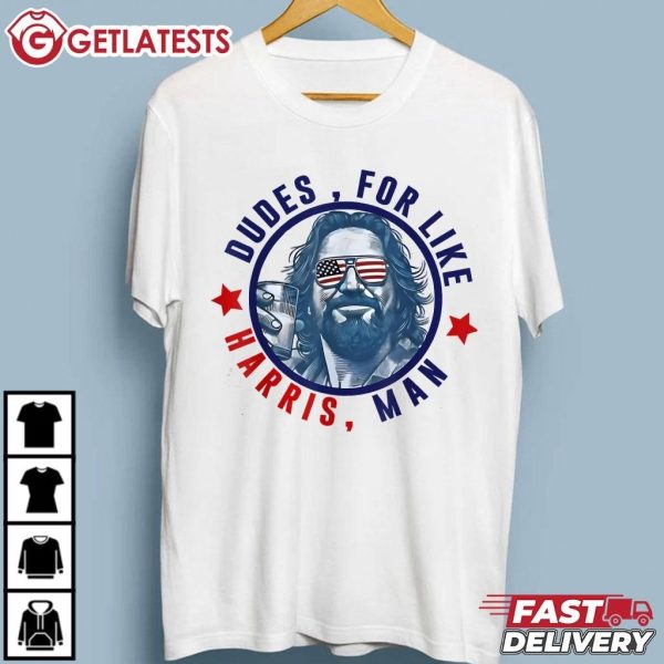 Dudes For Like Harris Man White Dudes For Harris 2024 T Shirt (2)