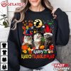 Happy HalloThanksMas Cats Halloween Thanksgiving Christmas T Shirt (4)