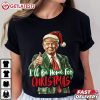 I'll Be Home For Christmas Santa Trump Funny T Shirt (1)