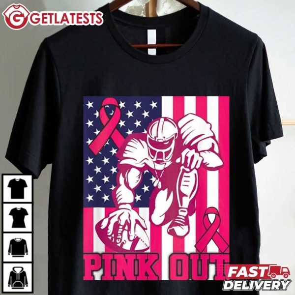 Pink Out Football Breast Cancer Awareness T Shirt (6)