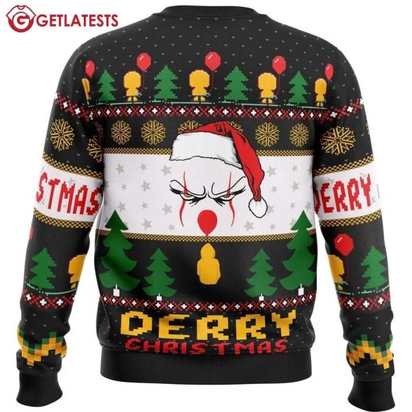 Pennywise Derry Christmas IT Movie Ugly Sweater (2)