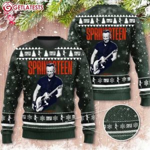 Bruce Springsteen The Boss E Street Band Ugly Christmas Sweater