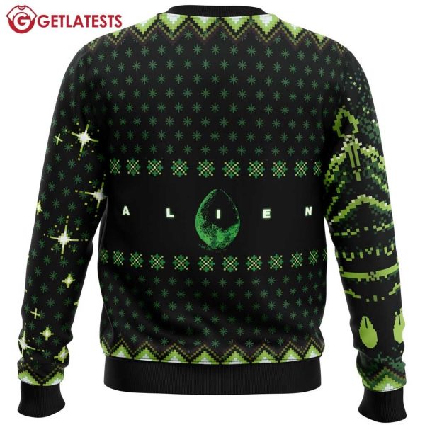 Alien Xenomorph Alien 1979 Movie Ugly Christmas Sweater (1)