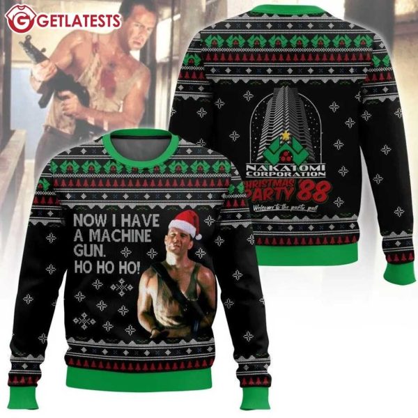 John McClane Die Hard Now I Have A Machine Gun Ho Ho Ho Ugly Sweater