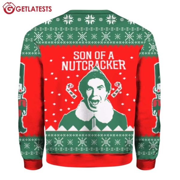 William Buddy Elf Son Of A Nutcracker Ugly Christmas Sweater (2)