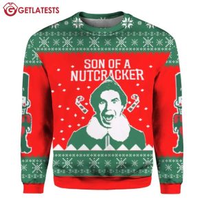 William Buddy Elf Son Of A Nutcracker Ugly Christmas Sweater (1)