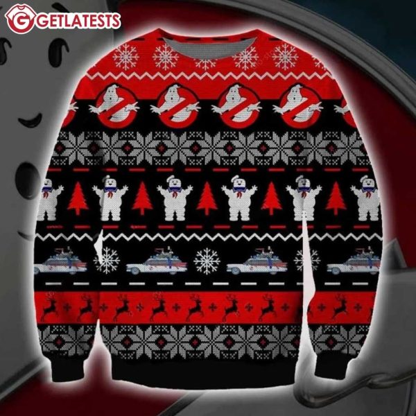 Ghostbusters Movie Ugly Christmas Sweater