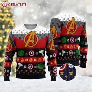 Avengers Superhero Ugly Christmas Sweater