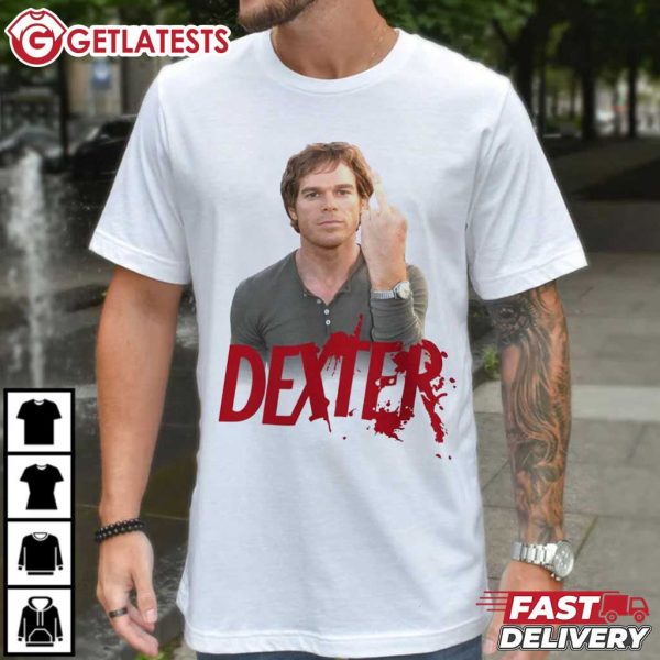 Dexter Morgan Middle Finger Movie T Shirt (3)