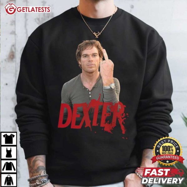 Dexter Morgan Middle Finger Movie T Shirt (4)