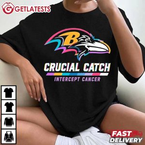 Baltimore Ravens NFL Crucial Catch Intercept Cancer T Shirt (4)