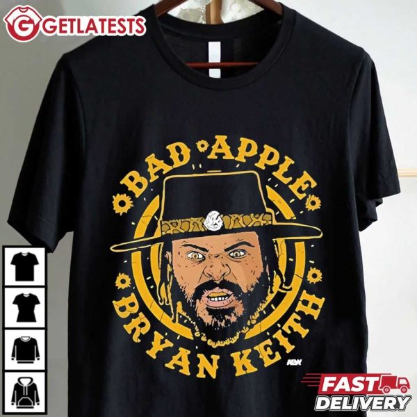 Bryan Keith Bad Apple Wrestling T Shirt