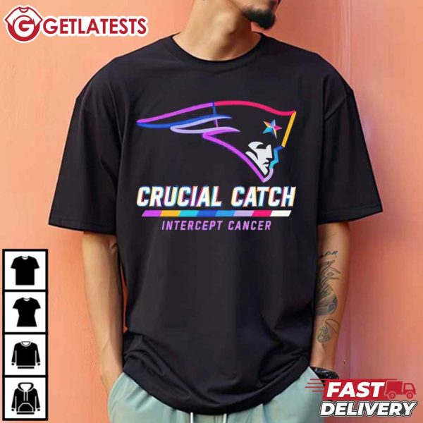 New England Patriots Crucial Catch Intercept Cancer T Shirt (4)