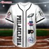 Philadelphia Sport Teams Eagles Phillies Flyers 76ers Baseball Jersey (1)