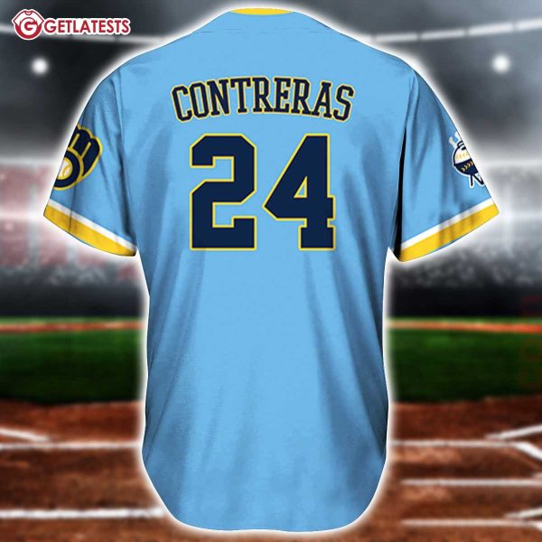 Brewers William Milwaukee Brewers City Connect Baseball Jersey (3)