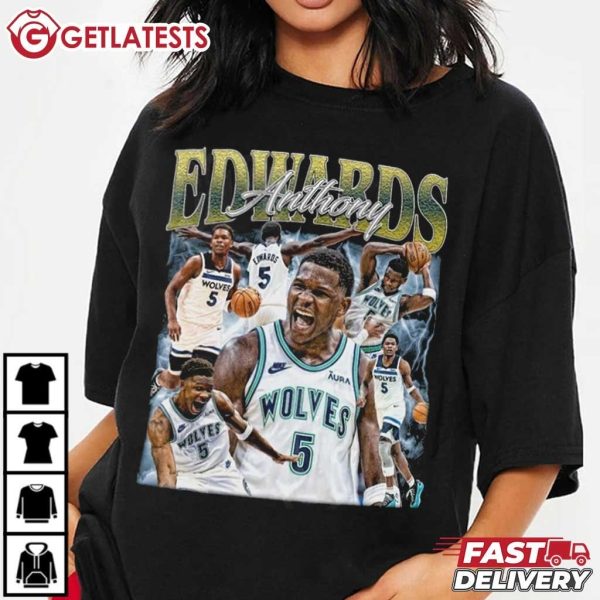 Anthony Edwards Ant Man Minnesota Timberwolves Vintage Basketball T Shirt (3)