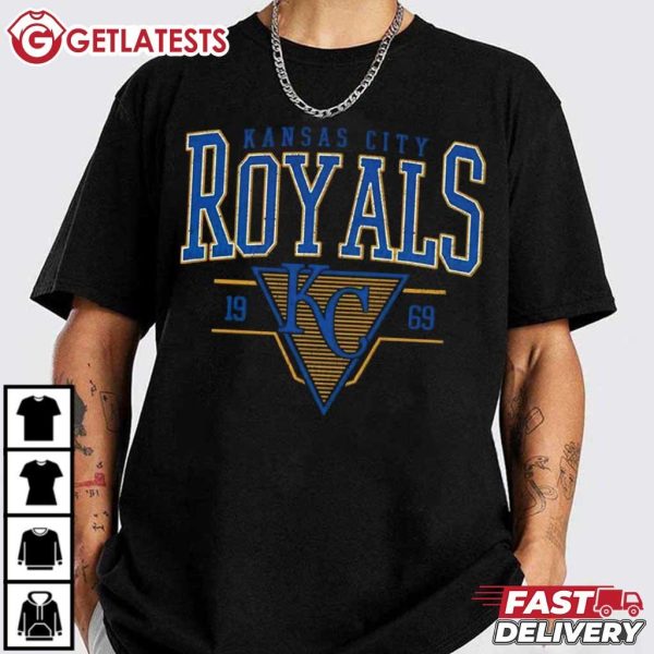 Kansas City Royals KC 1969 Vintage Baseball T Shirt (4)