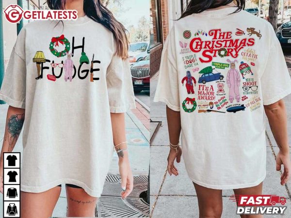 Oh Fudge The Christmas Story A Christmas Story Movie T Shirt (1)