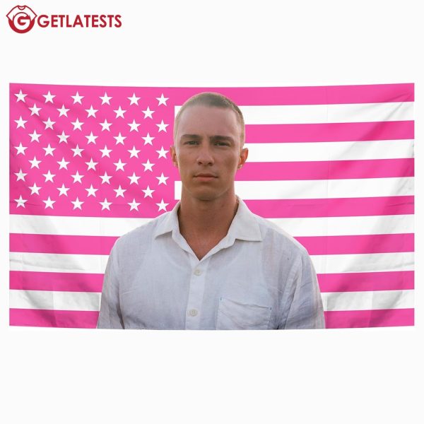 Drew Starkey Rafe Cameron Pink American Flag Wall Tapestry