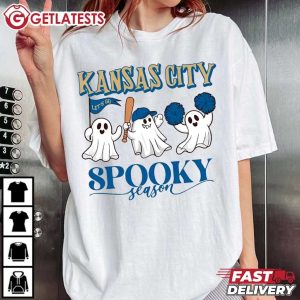 Kansas City Baseball Spooky Season Let's Go T Shirt (4)