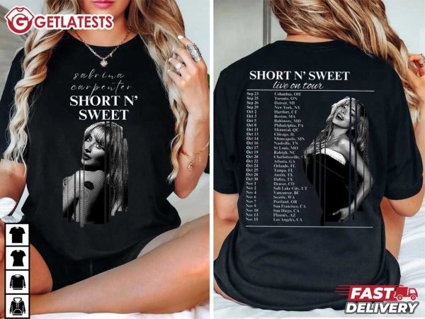 Sabrina Carpenter Short N Sweet Tour Music T Shirt (1)