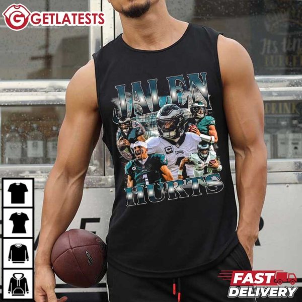 Jalen Hurts NFL Vintage Graphic 90s Gift For Fan T Shirt (4)