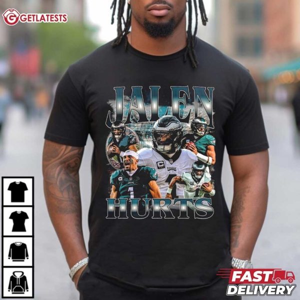 Jalen Hurts NFL Vintage Graphic 90s Gift For Fan T Shirt (3)