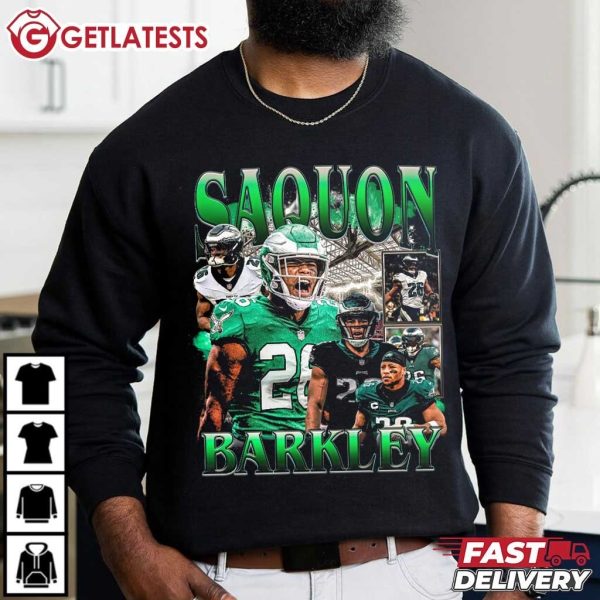 Saquon Barkley Philadelphia Eagles NFL Football T Shirt (1)