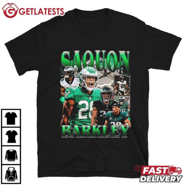 Saquon Barkley Philadelphia Eagles NFL Football T Shirt (2)